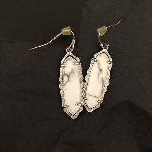 Kendra Scott Howlite Fran Drop Earrings